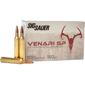 Sig Sauer Venari .300 Win Mag 180gr Soft Point 20rd Brass Case