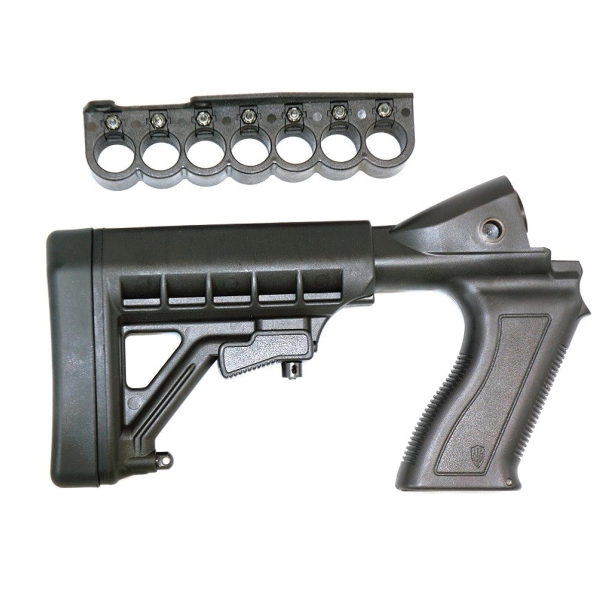 ProMag Archangel Tactical Pistol Grip Stock w/Recoil Pad and Shell Carrier Fits Remington 870, Black