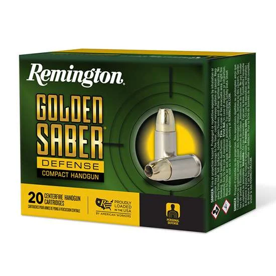 REMINGTON 38 SPL +P 125GR BJHP GOLDEN SABER DEFENSE 20 RD/BX 25 BX/CS