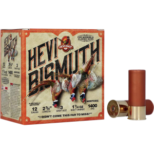 Hevishot HEVI-Shot HS14713 HEVI-Bismuth Upland 12GA 2.75\" 1 1/4oz Bismuth #3 Shot 25 Per Box