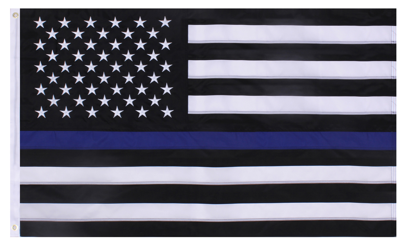 Rothco Deluxe Thin Blue Line Flag - 5 X 8