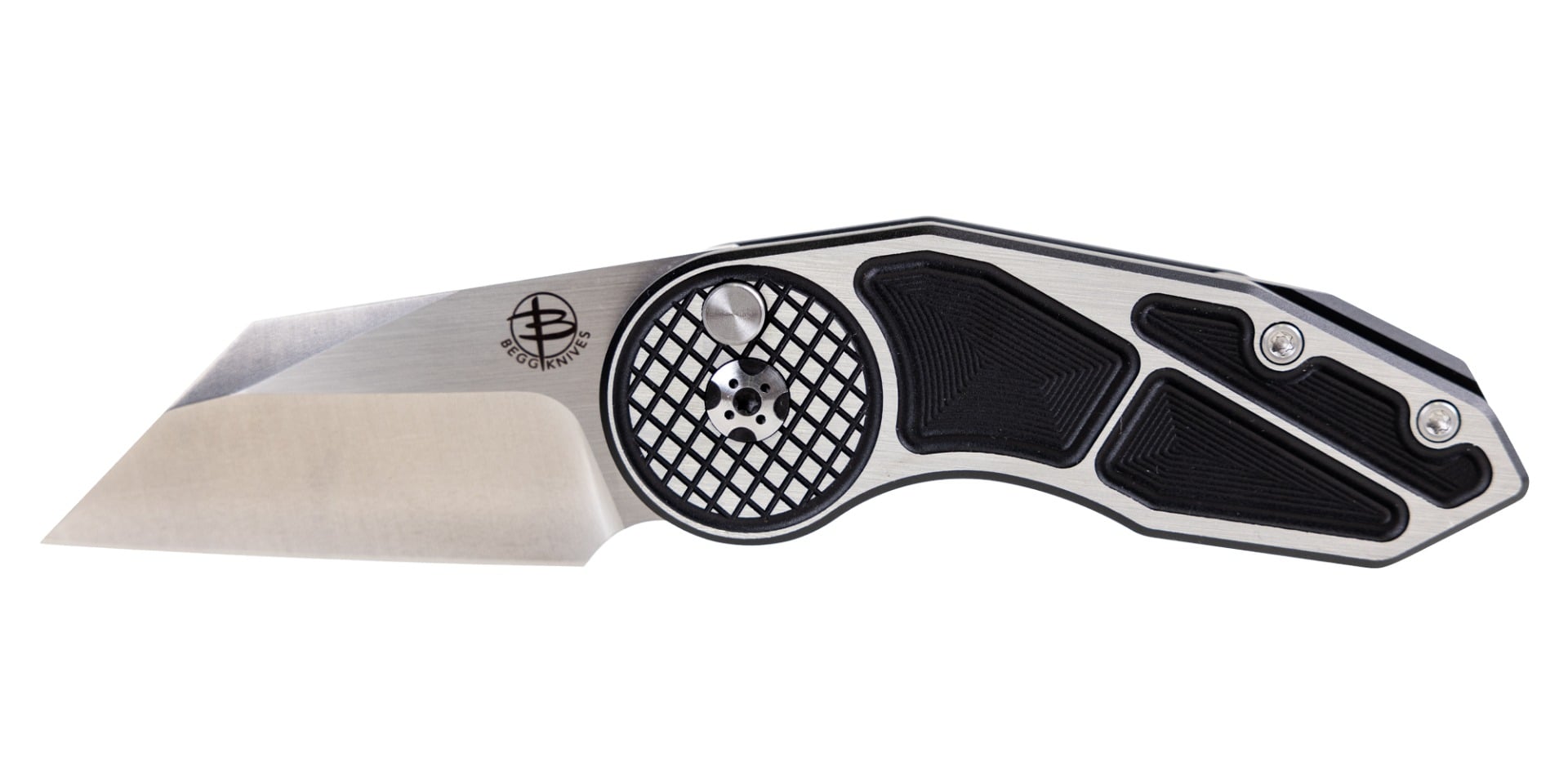 Begg Knives Micro Burst Folding Wharncliffe Knife, Black - BG060