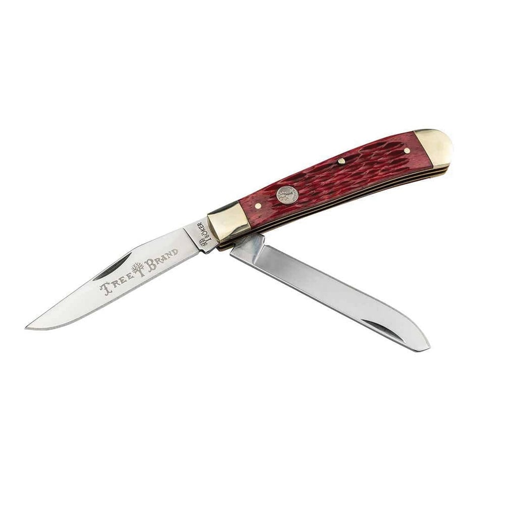 Boker Manufactory Traditional Series 2.0 Trapper Folding Knife Clip Point/Spey, Red