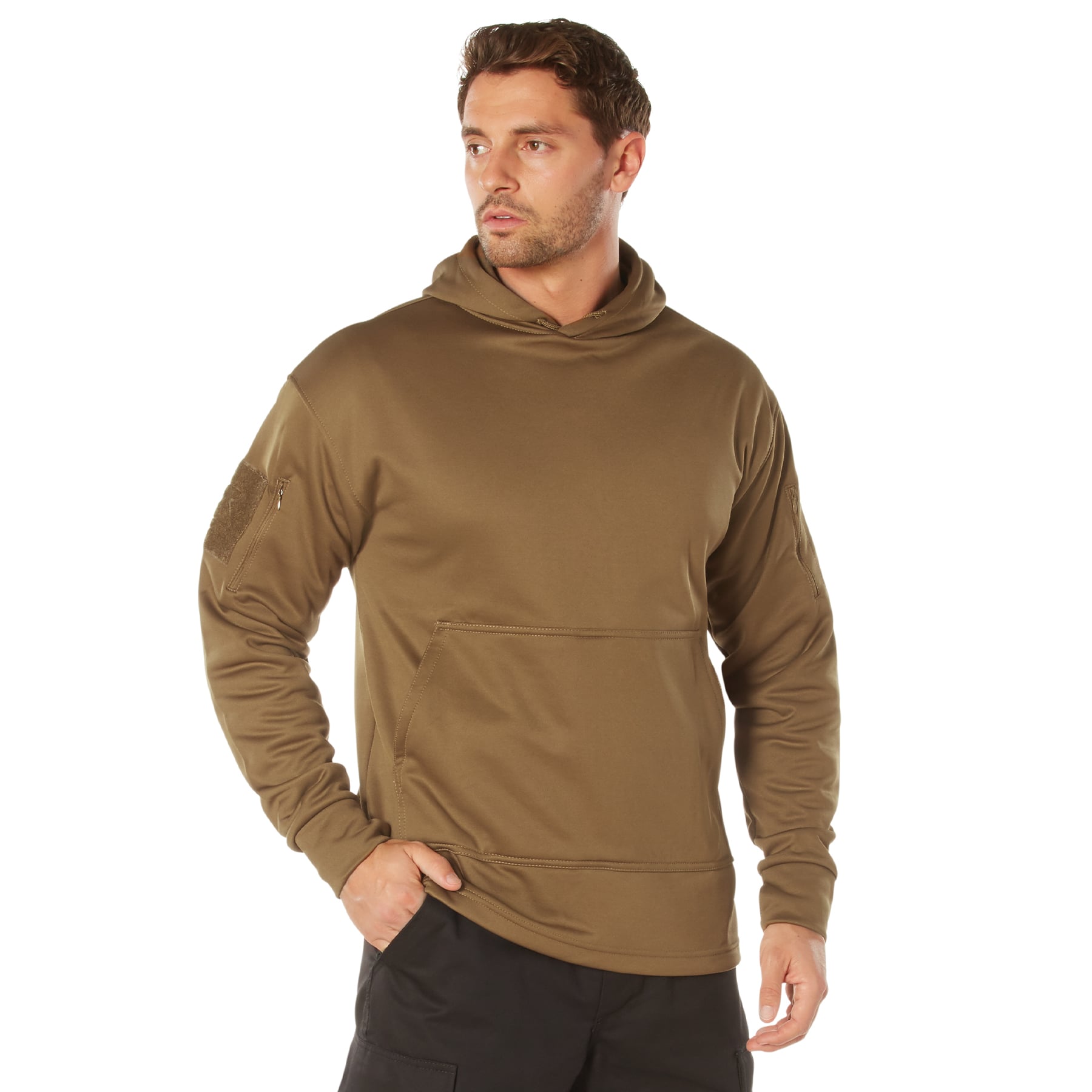 Rothco Concealed Carry Hoodie - Coyote Brown, X-Large