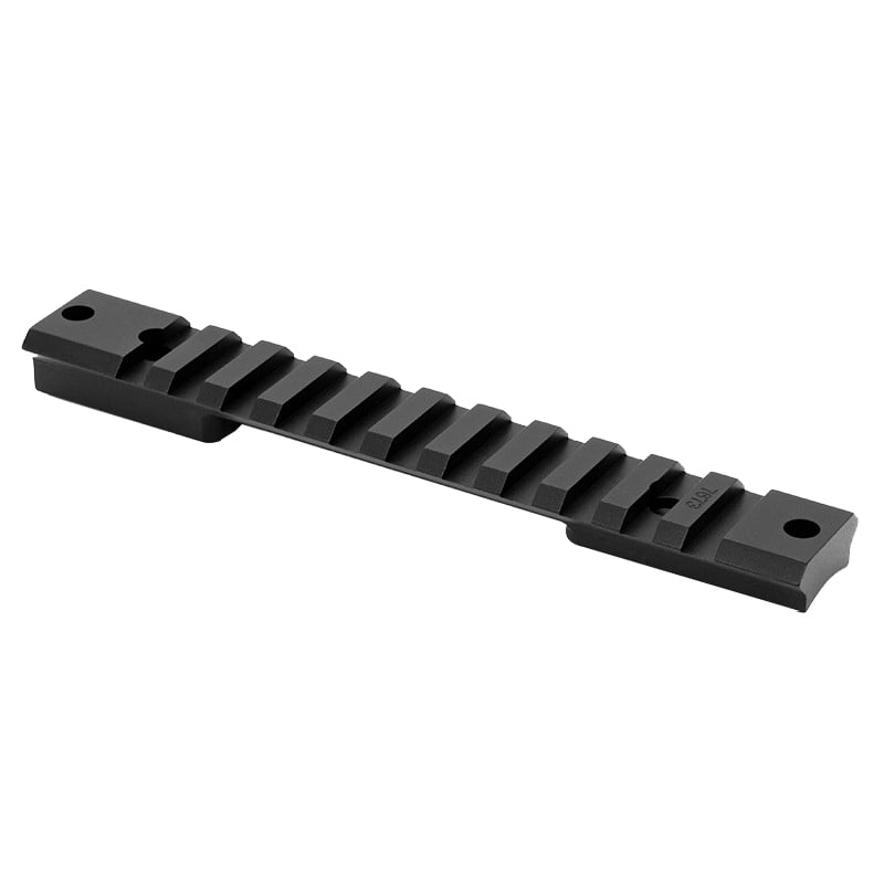 Warne Scope Mounts Mountain Tech Howa Mini Short and Long Action 7075 T6 Aluminum 1-Piece Scope Mount Rail, Hardcoat Anodized Black - 7656M