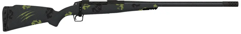 Fierce Firearms TROG300WIN24BF CT Rogue 300 Win Mag 3+1 24" Carbon Fiber Barrel, Black Cerakote Titanium Rec, Forest Camo Rogue Stock
