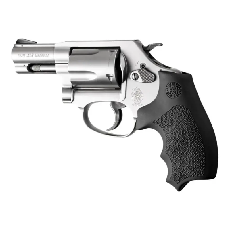 Hogue Overmolded Rubber Bantam Grip Closed Backstrap S Round Butt J-Frame Revolvers Black