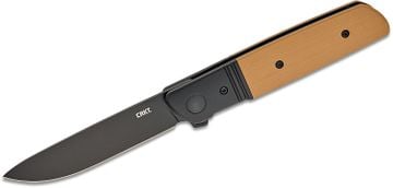 CRKT Bamboozled Assisted Folding Knife Drop Point, Brown