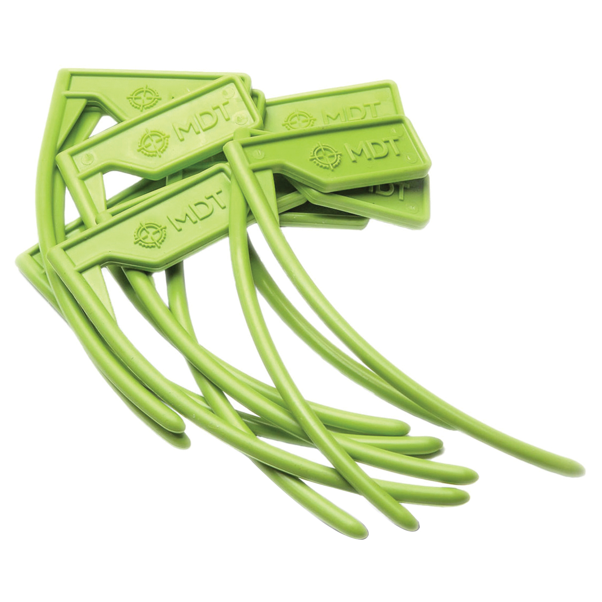 MDT Chamber Flag in Green - Pack of 10 Safety Flags for Firearm Identification - 104544-GRN