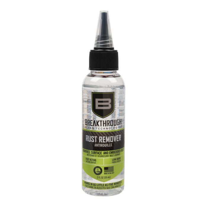 Breakthrough Clean 1.25" x 1.25" x 5.25" Rust Remover, 2 oz Dispensing Cone Cap Bottle - BT-RR-2OZ