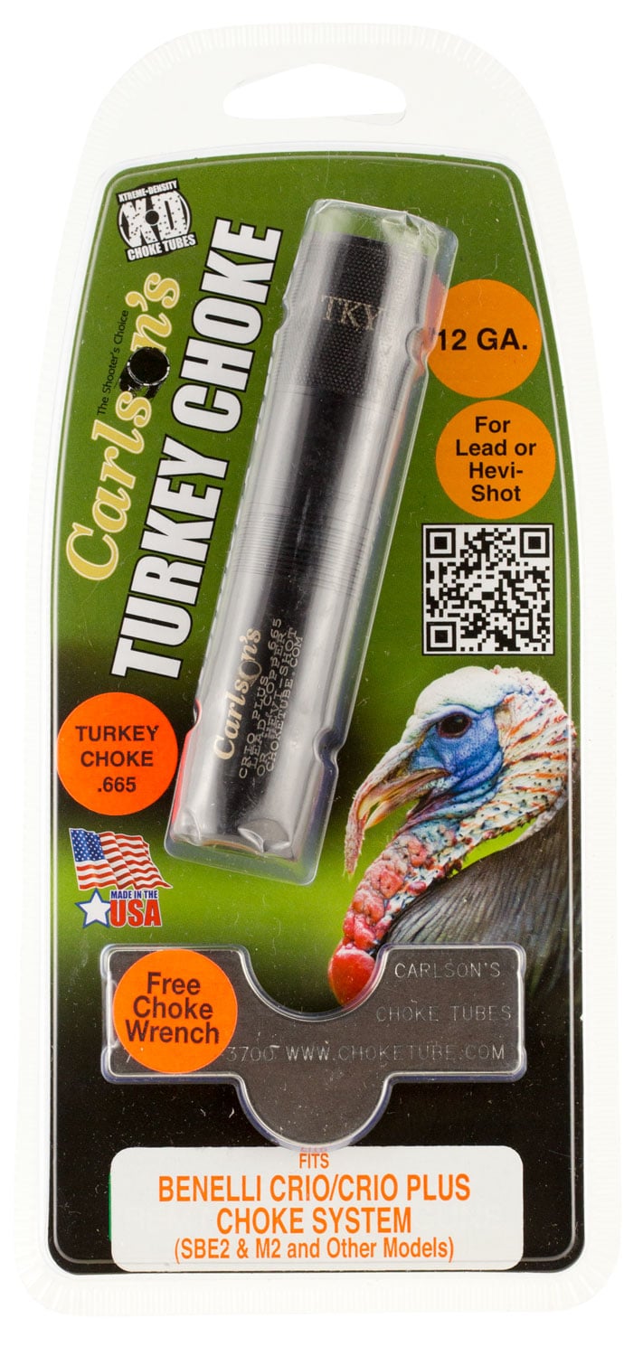 Carlson's Choke Tubes 12 Gauge Turkey Benelli Crio Plus Extended Choke Tube, Matte Blue - 67002