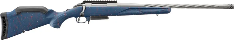 Ruger AMERICAN GEN2 308WIN BLUE 20" 56931 | RED WHITE SPLATTER