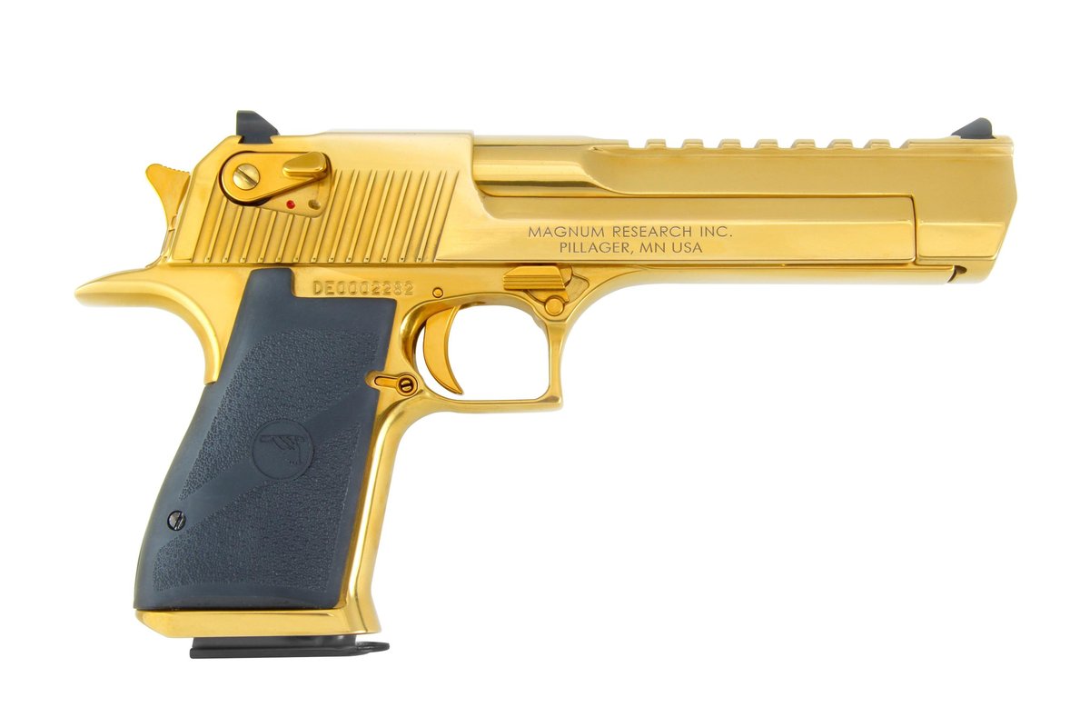 Magnum Research .44 Magnum Mark XIX Titanium Gold Pistol