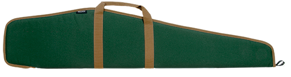Bulldog Cases Pit Bull Weather-Resistant Scoped Rifle Case, 48", Smooth Green w/ Tan Trim - BD101