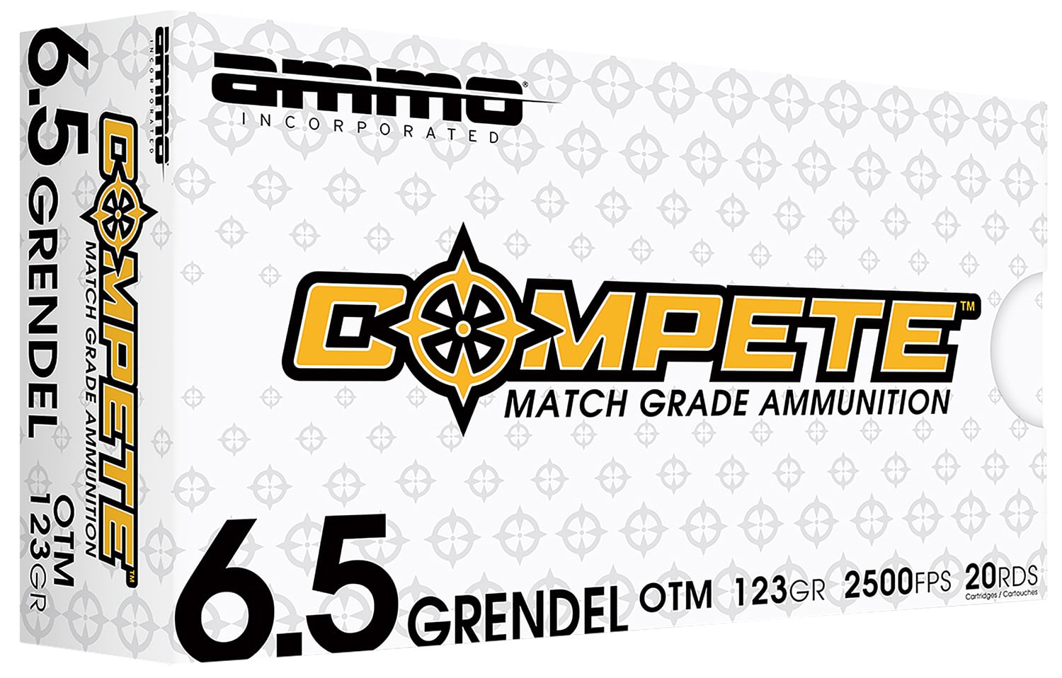 Ammo Inc 65GR123BTHPA20 Compete 6.5Grendel 123gr Open Tip Match 20 Per Box/10 Case - No Credit Card Fees - Low, flat rate shipping