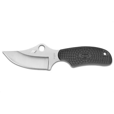 Spyderco ARK Plain Edge Lightweight Fixed Blade Knife With Sheath, Black - FB35PBK
