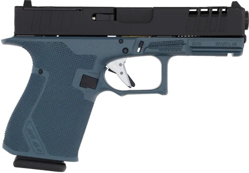 GLFA 19 STRIKER 9MM 4" 15 SHOT - BLACK SLIDE TITANIUM FRAME