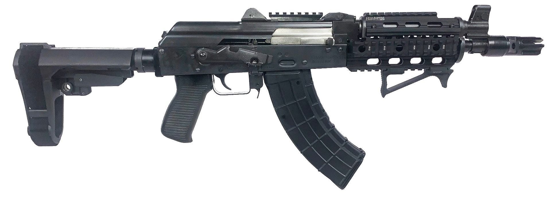 Zastava ZPAP92 10" 7.62x39mm Pistol w/ SBA3 Brace