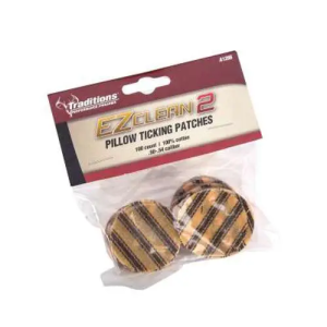 Traditions A1286 EZ Clean 2 Pillow Ticking Patches .50-.54 Cal Cotton 100 Per Pack