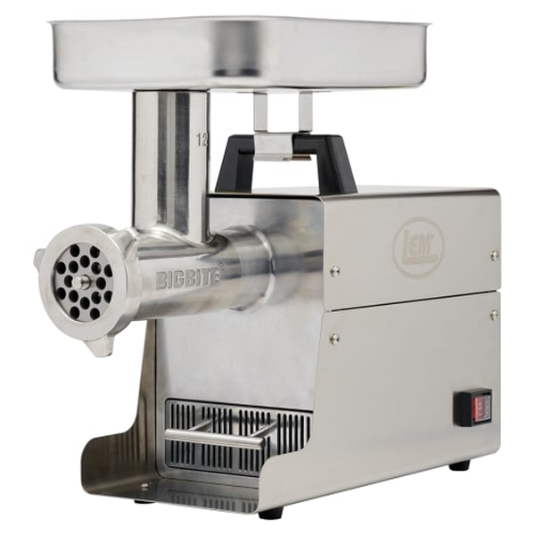 LEM #12 BigBite Stainless Steel Meat Grinder, #12