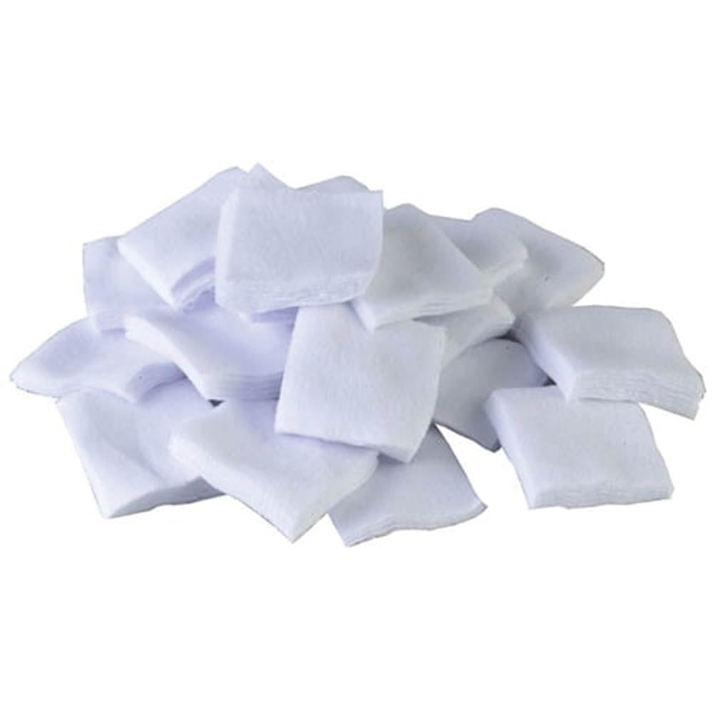 Brownells 9mm/7mm 1.75" x 1.75" Square Patch, White Pack of 1000