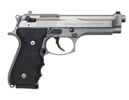 Beretta 92FS Brigadier INOX 9mm 4.9" 15rd Pistol, Stainless Steel -  J92F560M