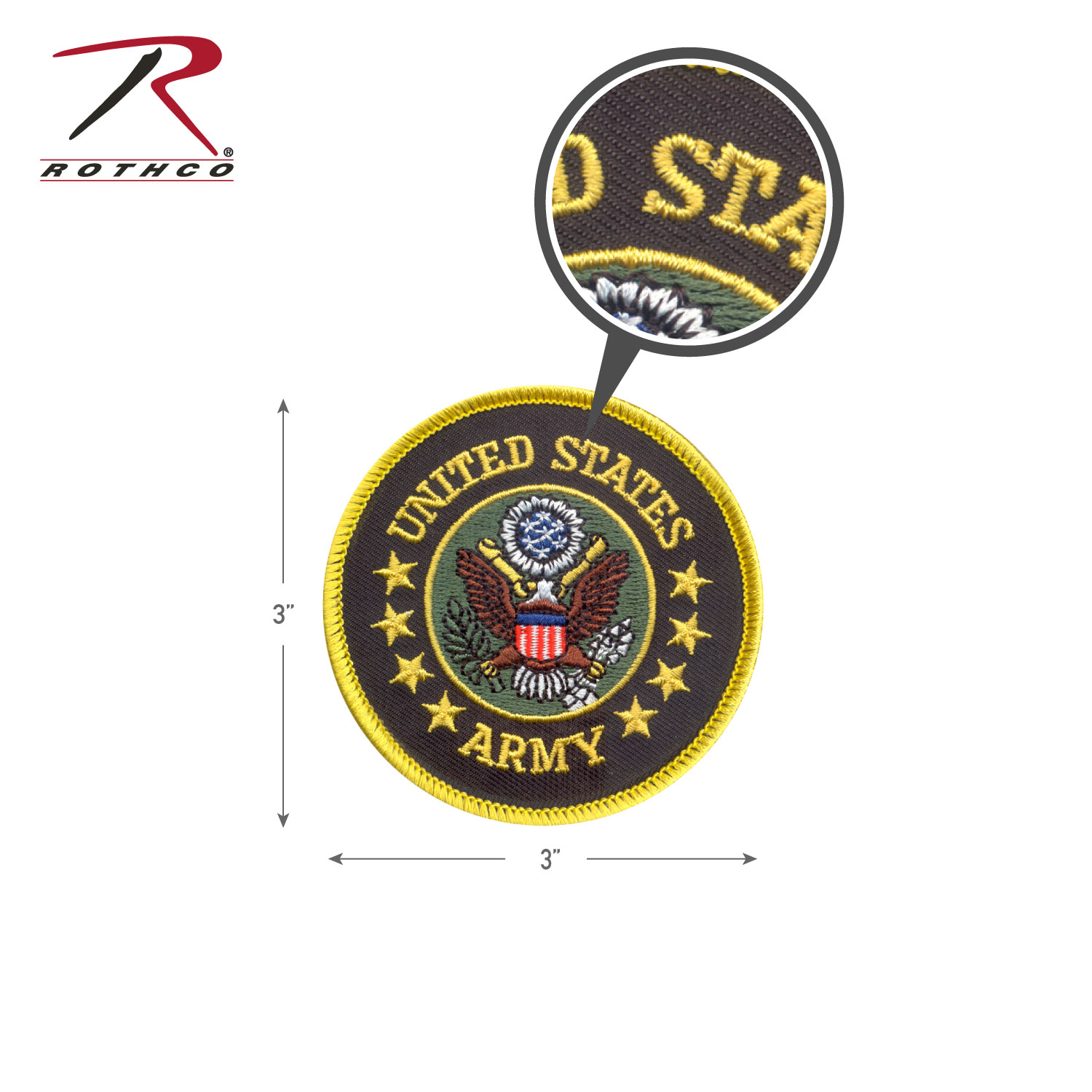 Rothco Us Army Round Patch