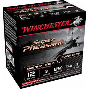 Winchester Ammo X123PH4 Super Pheasant Magnum High Brass 12GA 3\" 1 5/8oz #4 Shot - 25sh Box