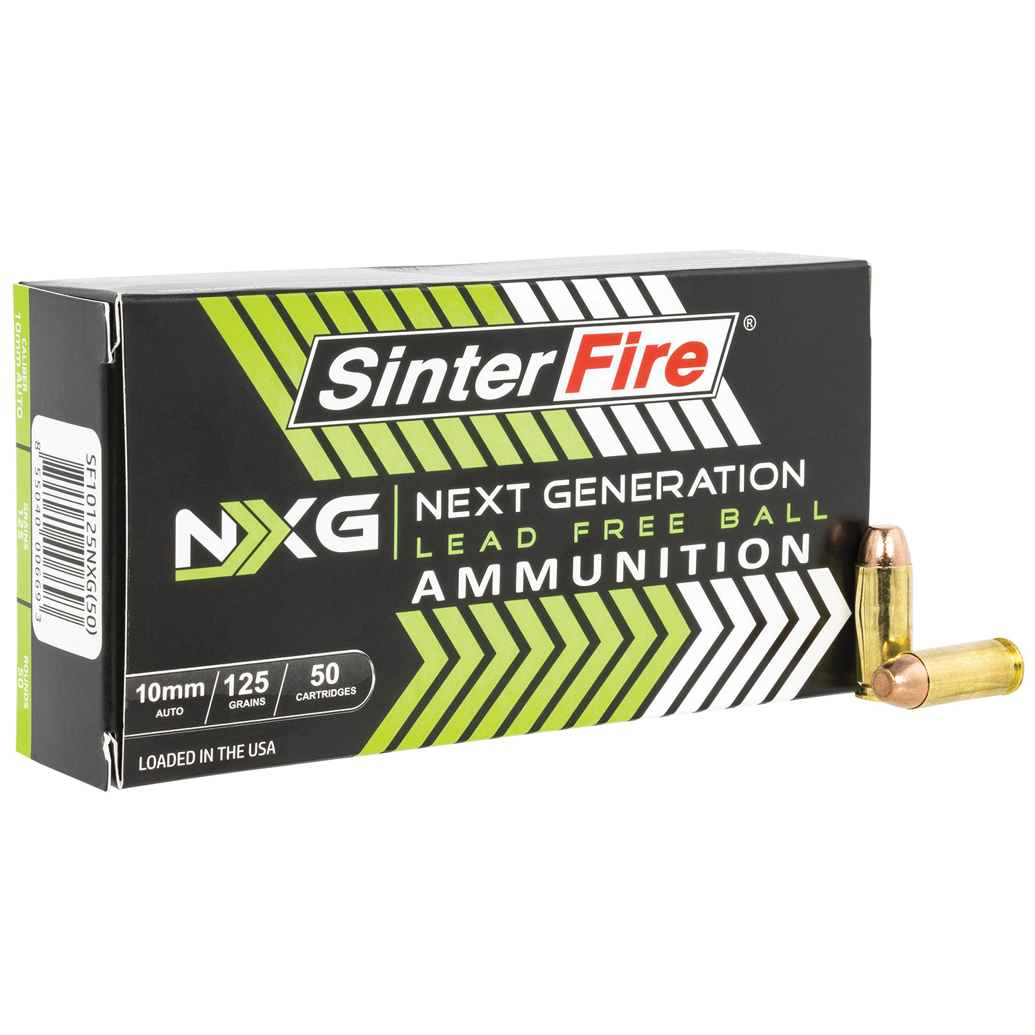 Sinterfire NXG Lead Free Ball Pistol Ammo 10mm 125 gr. Lead-Free Ball 50 rd.