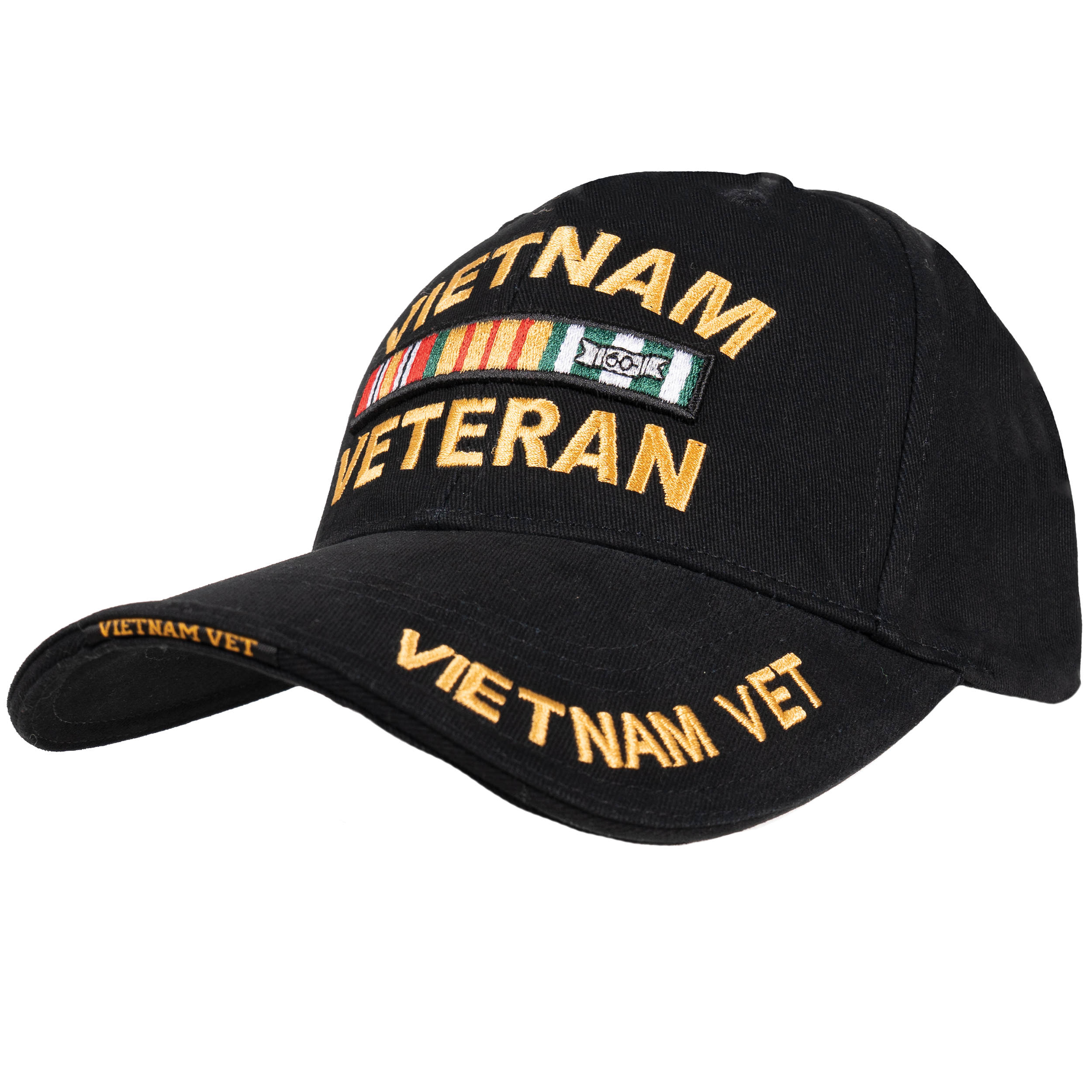 Rothco Deluxe Low Profile Vietnam Veteran Insignia Cap - Black