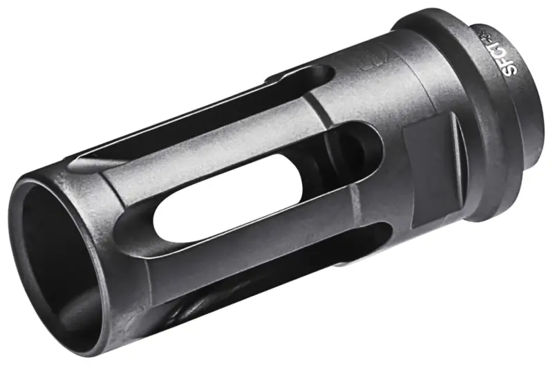 SureFire SFCT5561228 Closed-Tine Flash Hider Black DLC Stainless Steel with 1/2"-28 tpi Threads 2.30" OAL for 5.56x45mm NATO AR-15