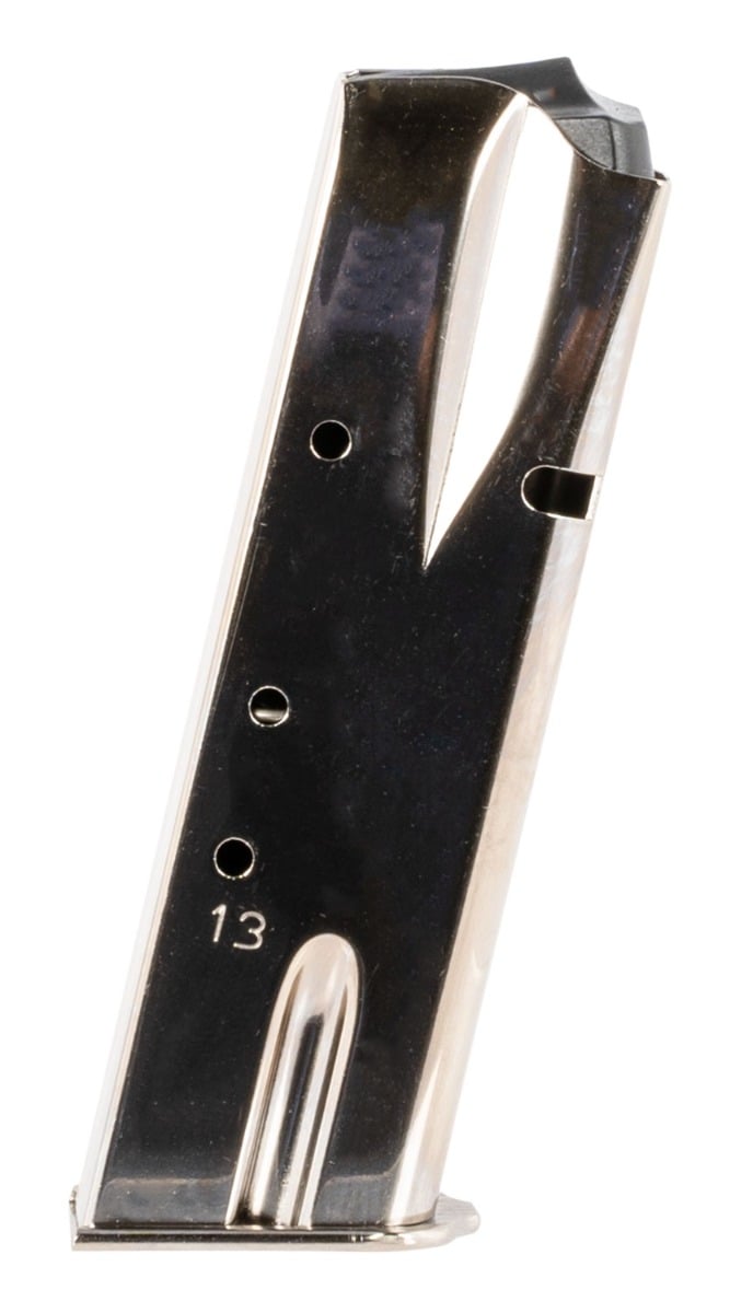 MEC-GAR MAGAZINE BROWNING HP – 9MM LUGER 13RD NICKEL - No Credit Card Fees - Low, flat rate shipping