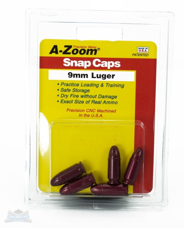 A-Zoom 9mm Luger Snap Caps 5 Pack- 15116