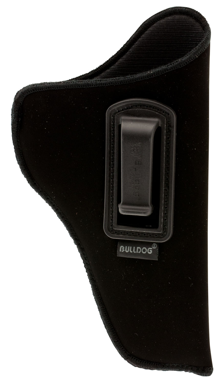Bulldog Cases Deluxe Right Hand 3" to 4" S&W J/K/L/N Inside-The-Pant/Waistband Holster w/ Polymer Clip, Black - DIP-12