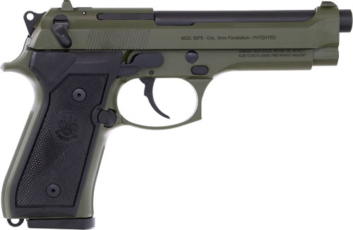 Beretta 92FS 9mm 4.9" OD Green Semi-Auto Pistol