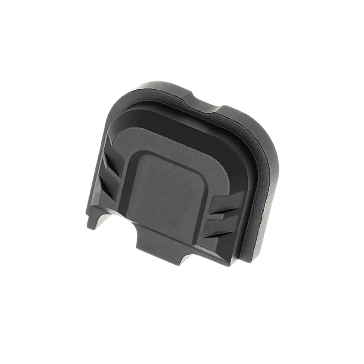Tyrant CNC TDG43X48SPBLACK Slide Cover Plate Chevron Design Glock 43x/48 Black Aluminum