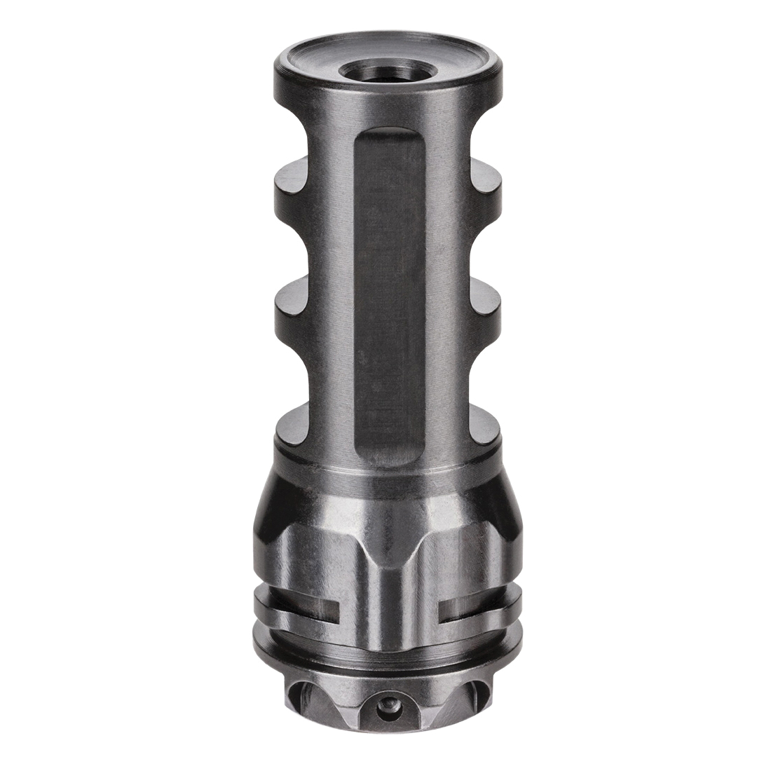 Gemtech ETM 3-Port Muzzle Brake 1/2-28, Black - Effective Recoil Reduction - 13816