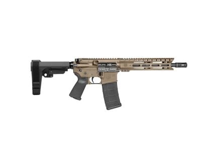 Diamondback Firearms Carbon DB-15 5.56 NATO Semi-Auto Pistol – Flat Dark Earth | 10″ Threaded Barrel | SBA3 Arm Brace |1x30rd Mag - No Credit Card Fees - Low, flat rate shipping