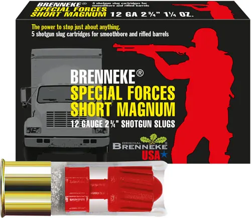 BRENNEKE USA SHORT MAG 12GA - 2.75" SLUG 5RD 50BX/CS