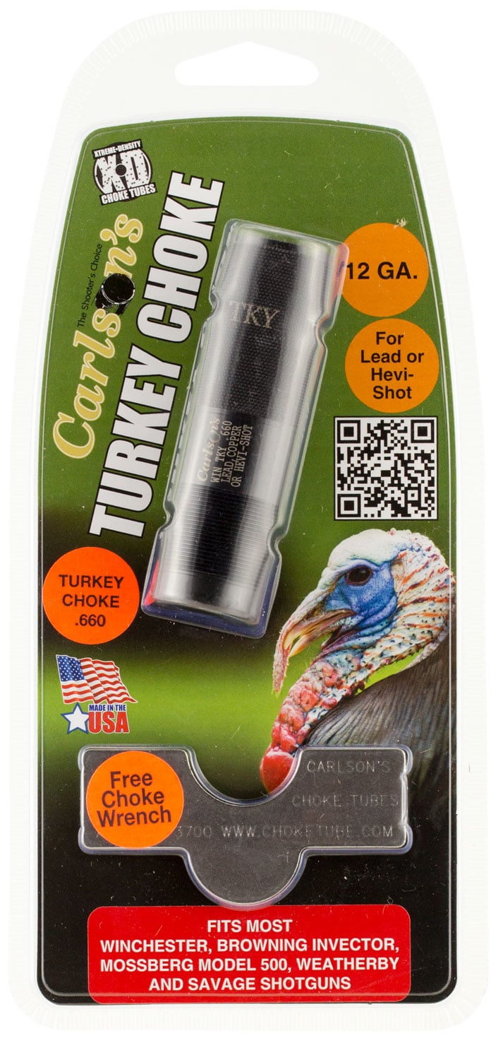 Carlson's Choke Tubes 12 Gauge Turkey Winchester - Browning Inv - Moss 500 Extended Choke Tube, Matte Blue - 19892