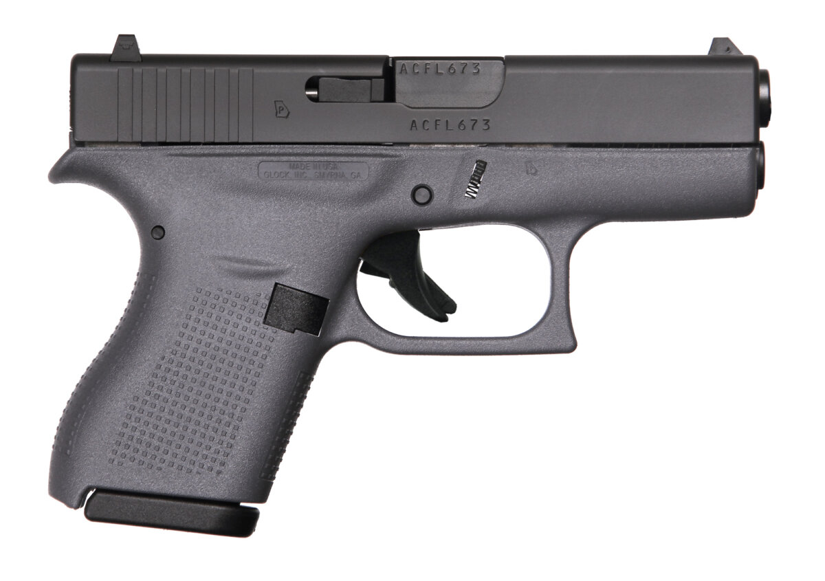 GLOCK G42 G3 GRAY 380ACP 6+1 3.25  # W/TWO 6RD MAGS, ACC & CASE