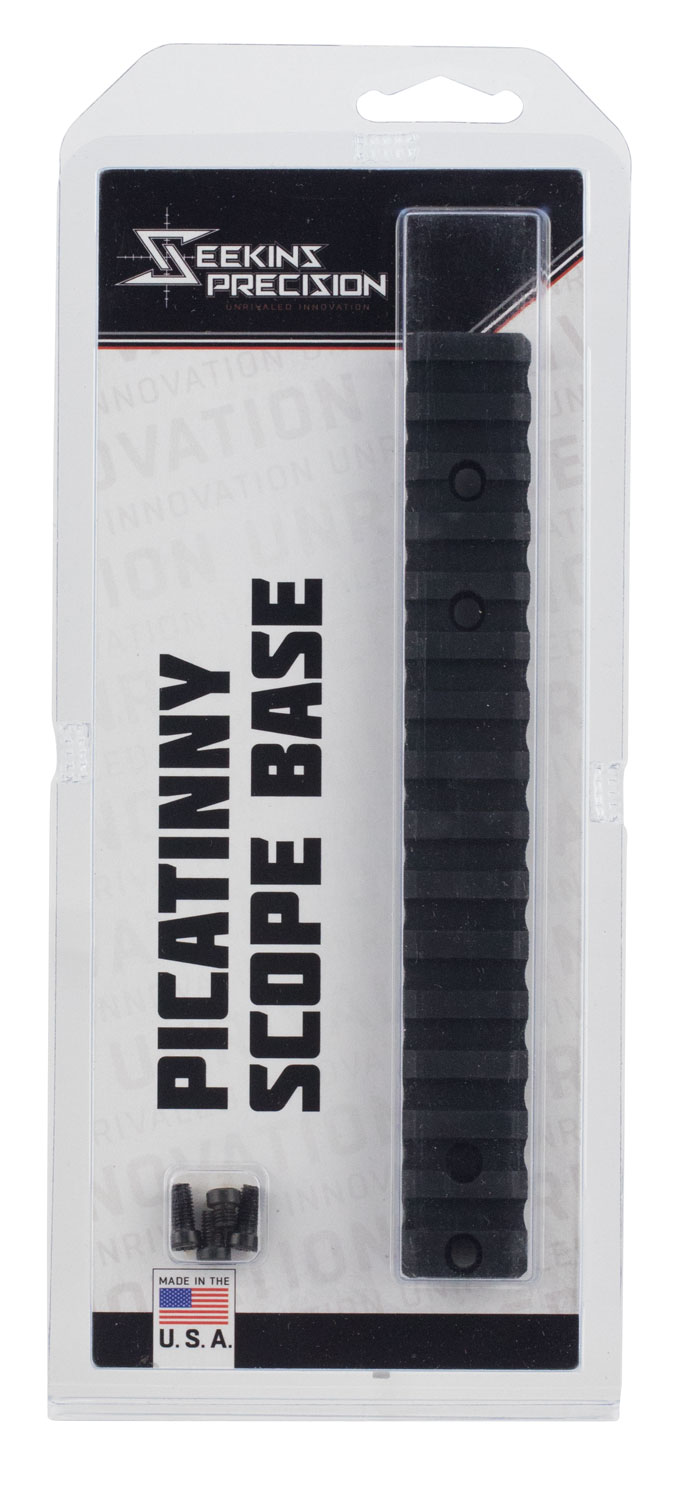Seekins Precision Remington 700 Short Action 7075 T6 Aluminum 1-Piece Scope Base, Type III Class 2 Hardcoat Anodized Matte Black, #8 Screw - 10710021