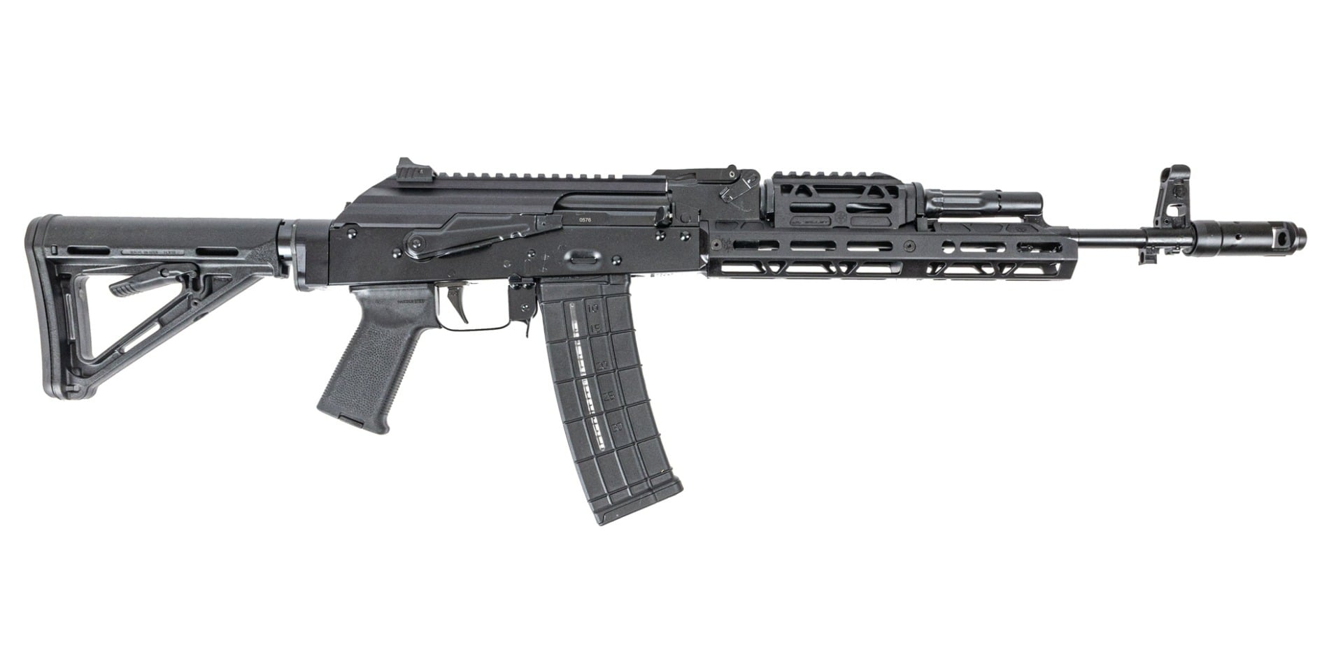 PSA AK-101 Hinged JL Billet M4 Rifle with Toolcraft Trunnion, Bolt, and Carrier, Black