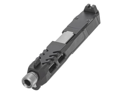 PSA Dagger Complete SW6 RMR Slide Assembly With Stainless Threaded Barrel, Black