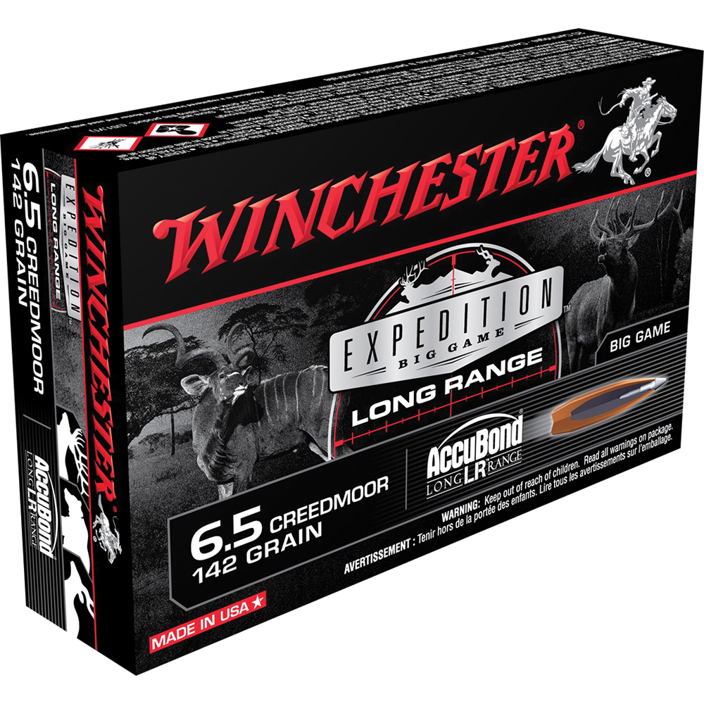 WINCHESTER BIG GAME 6.5CM 142GR ACCUBOND LR 20RD BX 200RD CASE - Flat Rate Shipping Under 30lbs!