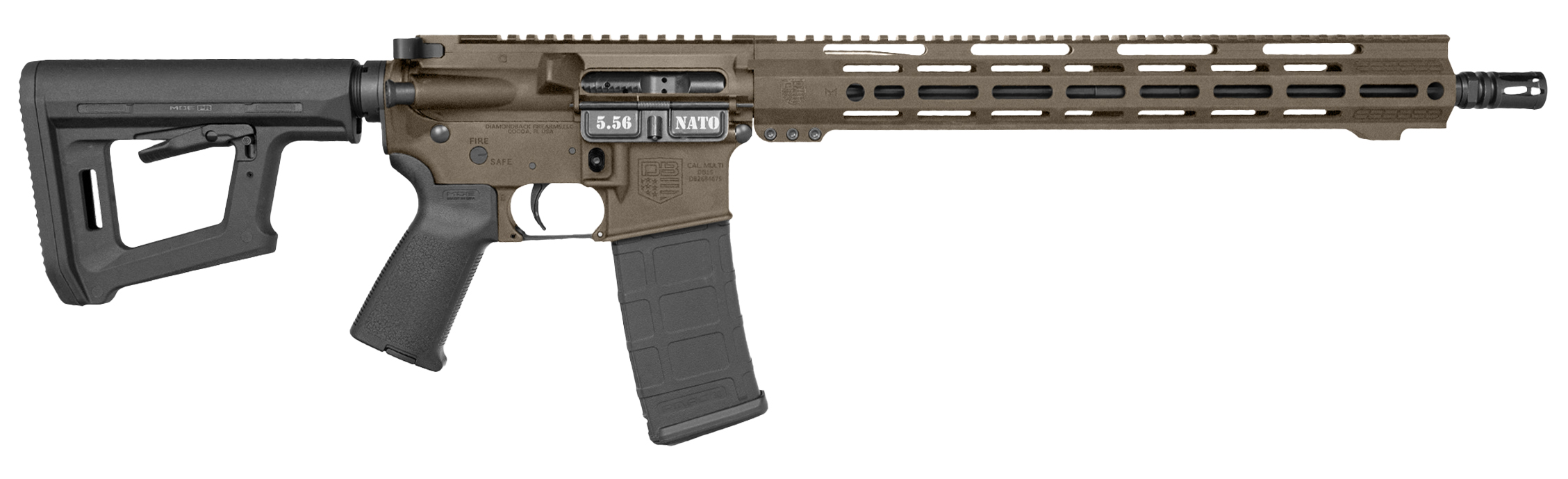 Diamondback DB15 Carbon 5.56 NATO Rifle - Midnight Bronze
