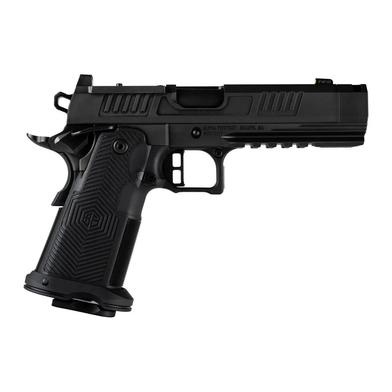 Alpha Foxtrot AF1911-ROMULUS Handgun 9mm Luger 17(1)20(1)rd Magazines 4.25" Compensated Threaded Barrel