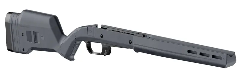 Magpul MAG1069-GRY-LT Hunter 110 Stock Fixed with Aluminum Bedding Adj Comb Stealth Gray Synthetic Savage 110 Short Action Left Hand