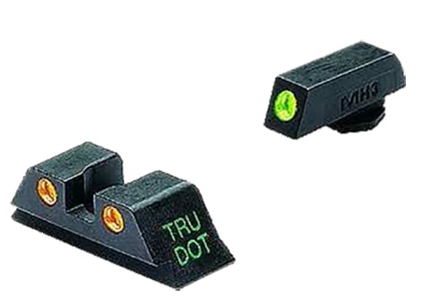 Meprolight Tru-Dot Front/Rear Night Sight Set for Glock 41 Pistol, Green Orange - ML10222O