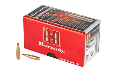 Hornady ELD-M 22CAL .224 75GR 100CT